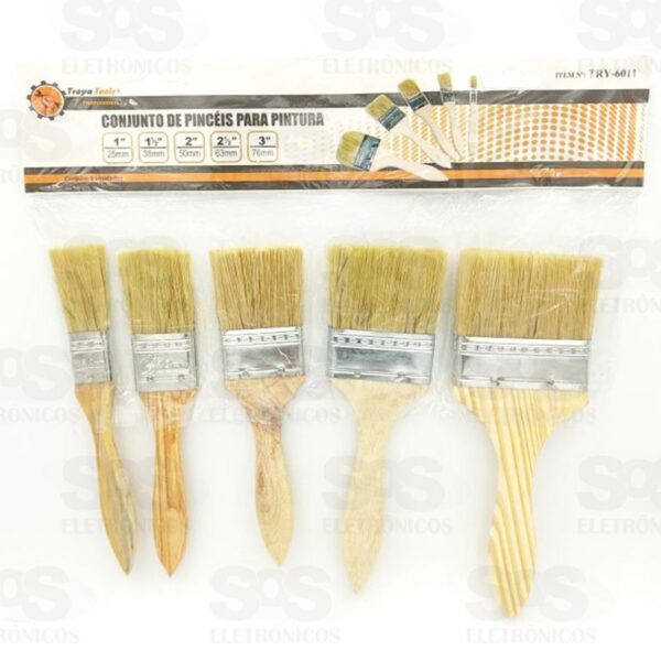 Conjunto de Pincéis de Pintura TROYA TOOLS