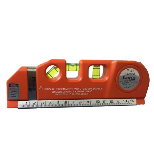 Nível Laser C/ Régua 15 CM e Trena 2,5MT