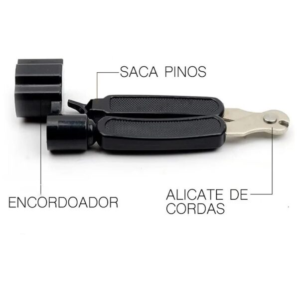 Encordoador 3 Em 1 Enrolador Para violão