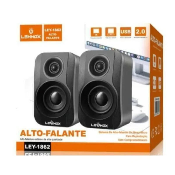 Caixa de Som para PC/Notebook 6W LEHMOX
