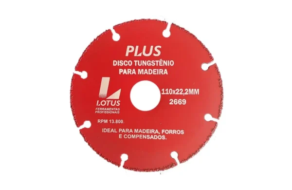 Disco de Corte para madeira 110 x 22,2MM LOTUS PLUS