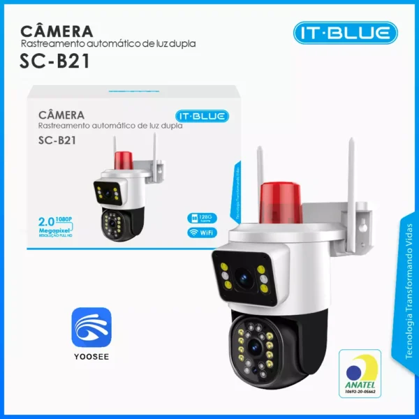 Câmera Rastreamento Automático de Luz Dupla 2.0 IT BLUE