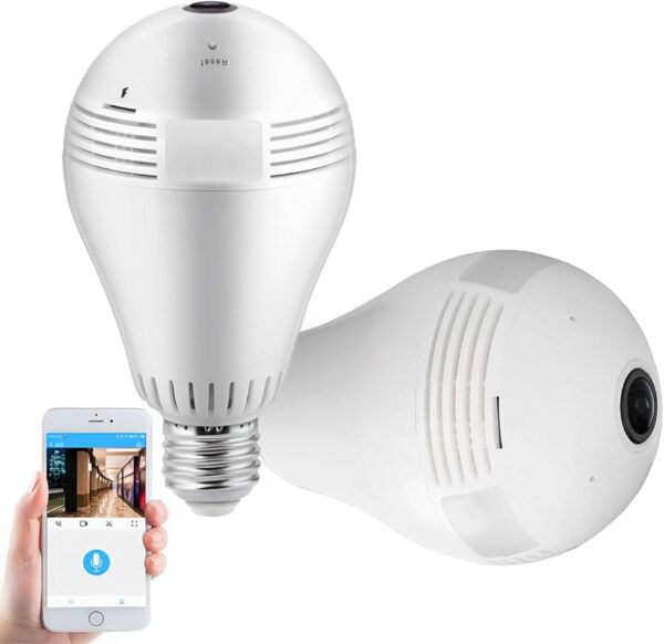 Câmera Lâmpada Led Noturna 360 Panorâmica MINIMEN