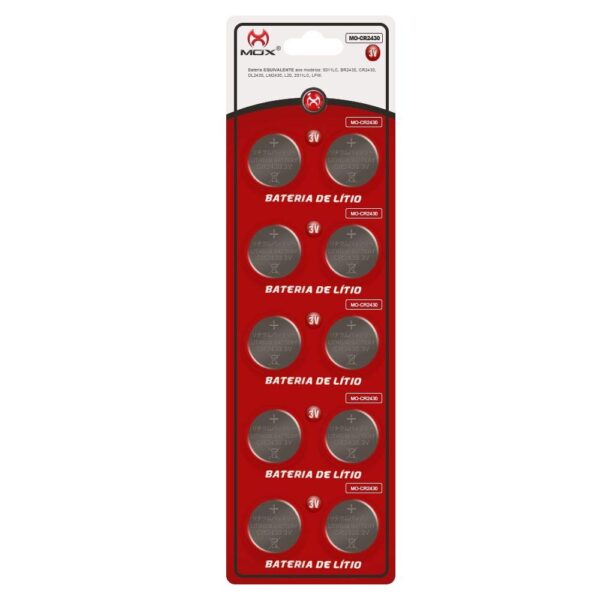 Bateria Botão 3V MOX MO-CR2430 Unidade