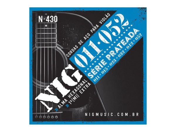 Encordamento de Violão NIG N430 Aço 011 - 052
