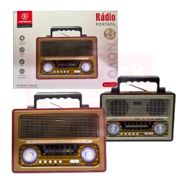 Rádio Portátil Usb Bluetooth KAPBOM