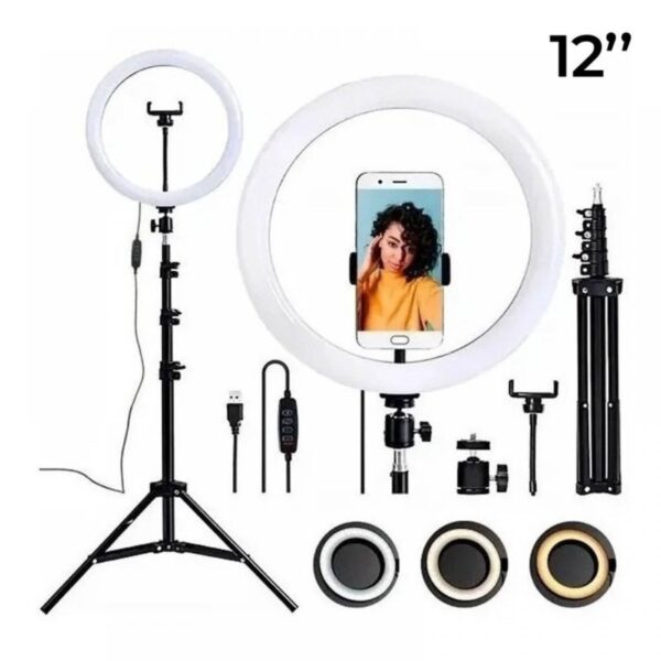 Ring Light 12 Polegadas com Tripé 2.1MT BMAX