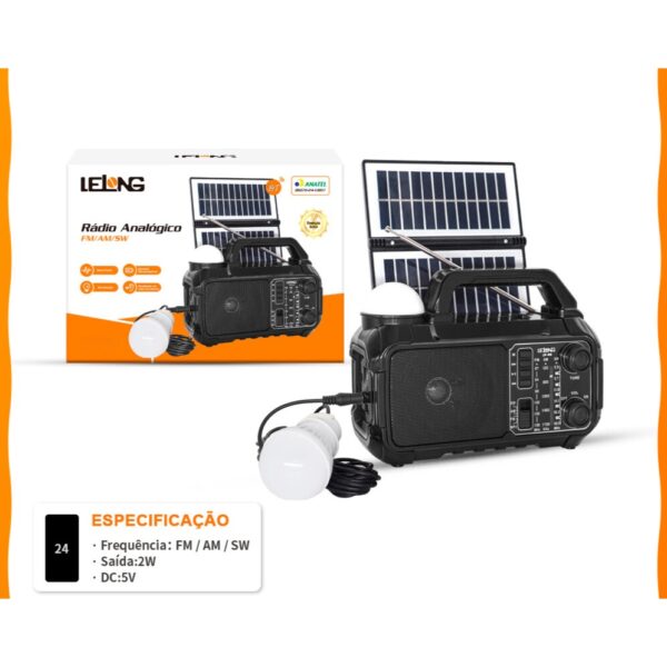 Rádio Analógico Usb LELONG