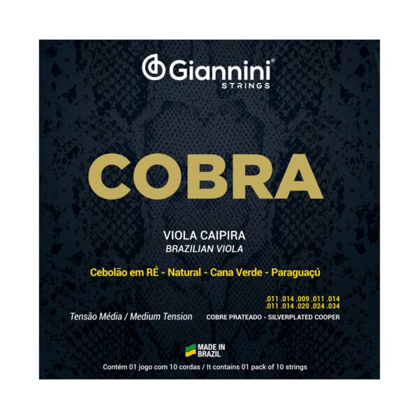 Encordamento Aço para Viola Caipira GIANNINI
