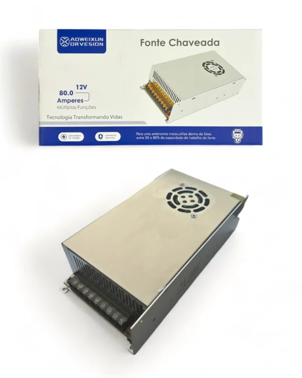 Fonte Chaveada 12V 80A AOWEIXUN