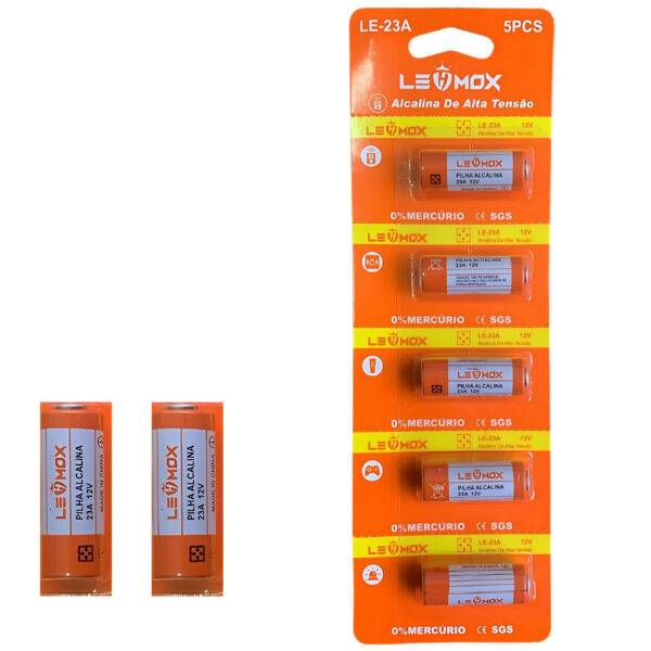 Bateria Alcalina de Alta Tensão LEHMOX LE-23A 12V Unidade