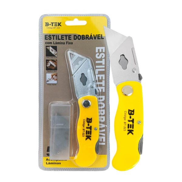 Estilete Compacto Dobrável B-TEK
